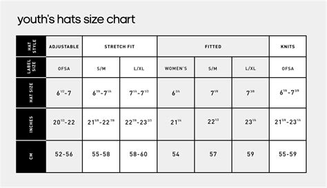 adidas Hat Size Guide.